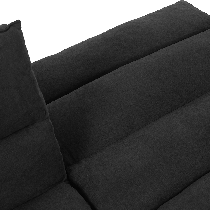 Futon Tela Negro Elom | Sofá Cama y Futones | salas